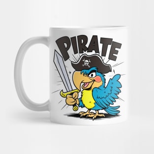 The Pirate cute Parrot Mug